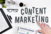 the words 'content marketing' for website blog page