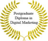 Badge displaying diploma in digital marketing